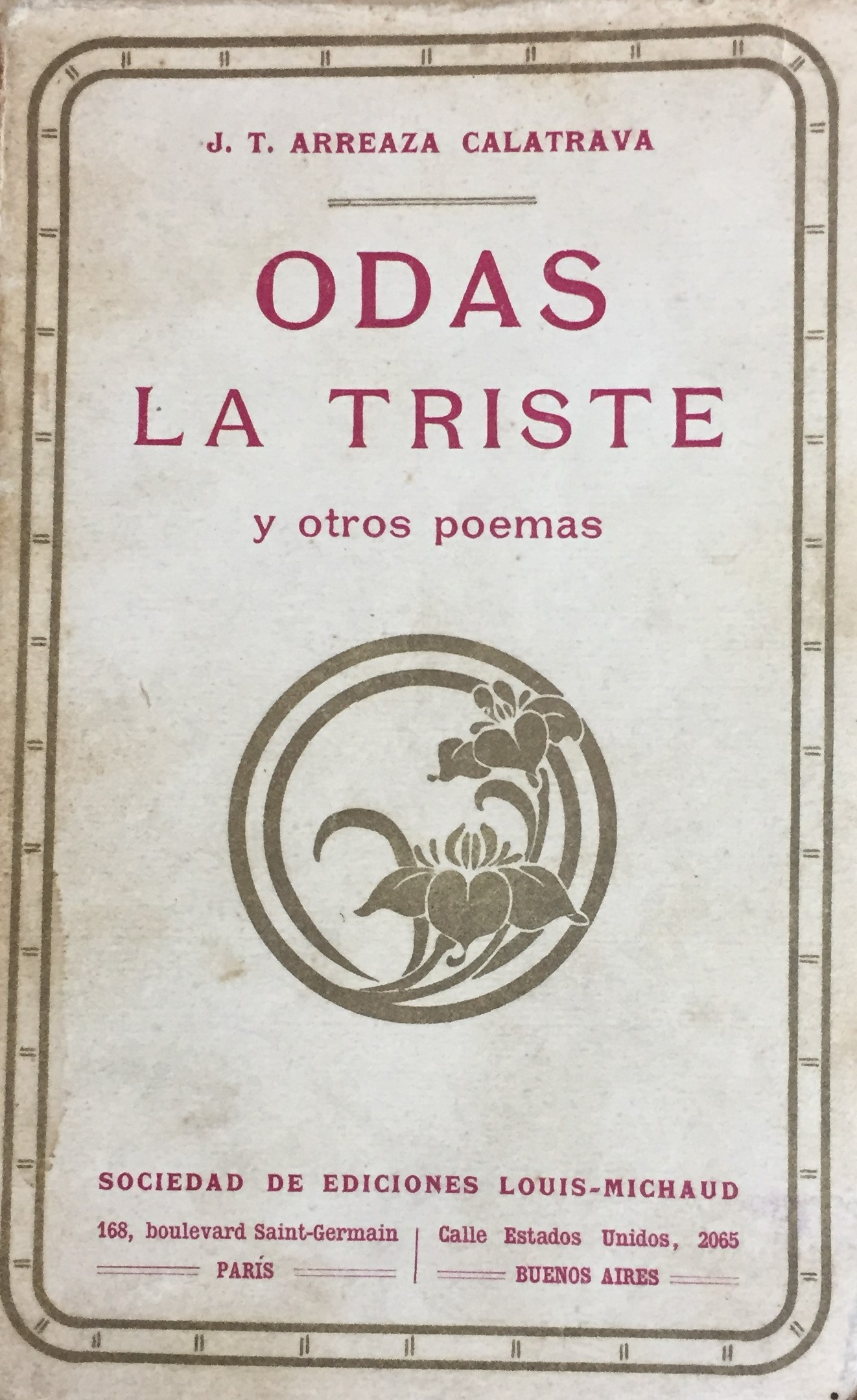 Odas la triste y otros poemas